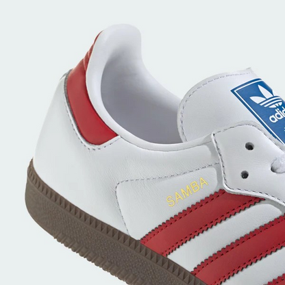ADIDAS SAMBA BLANCO - ROJO