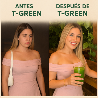 T-Green 500mg 💚 – Superfood para Digestión y Energía Natural