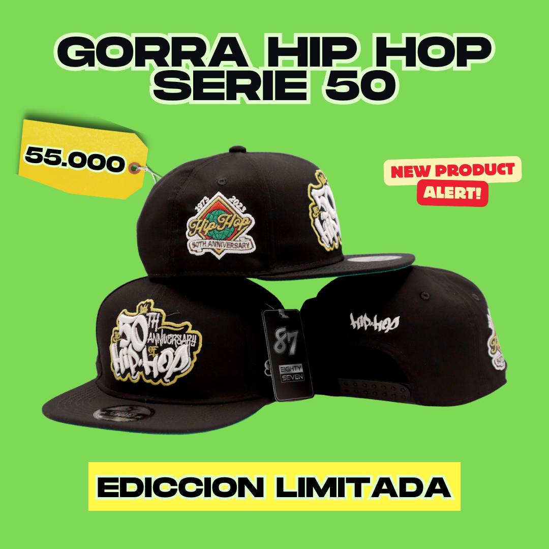 Gorra HIP-HOP World Series 50 – Edición Limitada