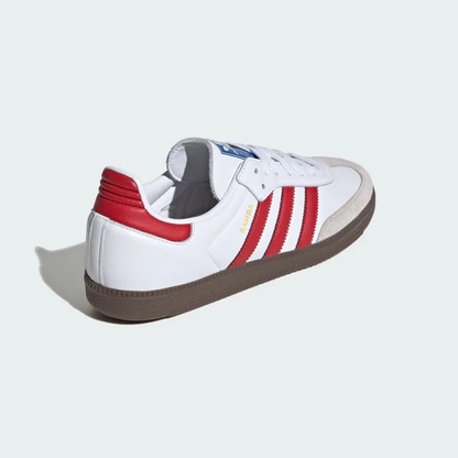 ADIDAS SAMBA BLANCO - ROJO